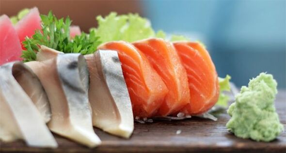 На японскай дыеце можна ўжываць рыбу, але без солі